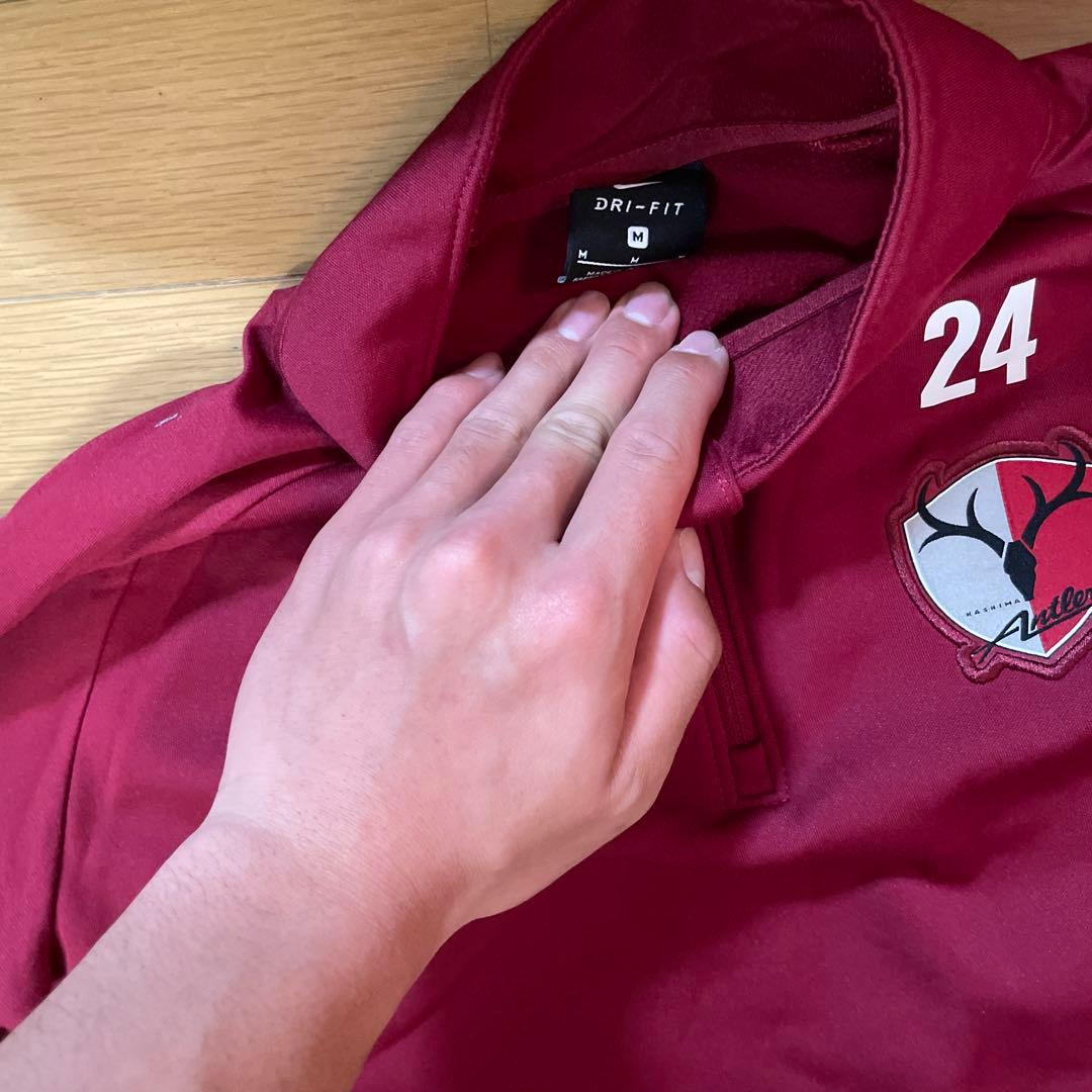 Nike DRI-FIT 赤ジャージとネイビーパンツセット 上下ジャージセット