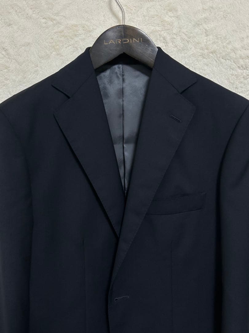 【新品】春夏物 イタリア ロロピアーナ生地使用 メンズ ブレザー Y6 M 濃紺