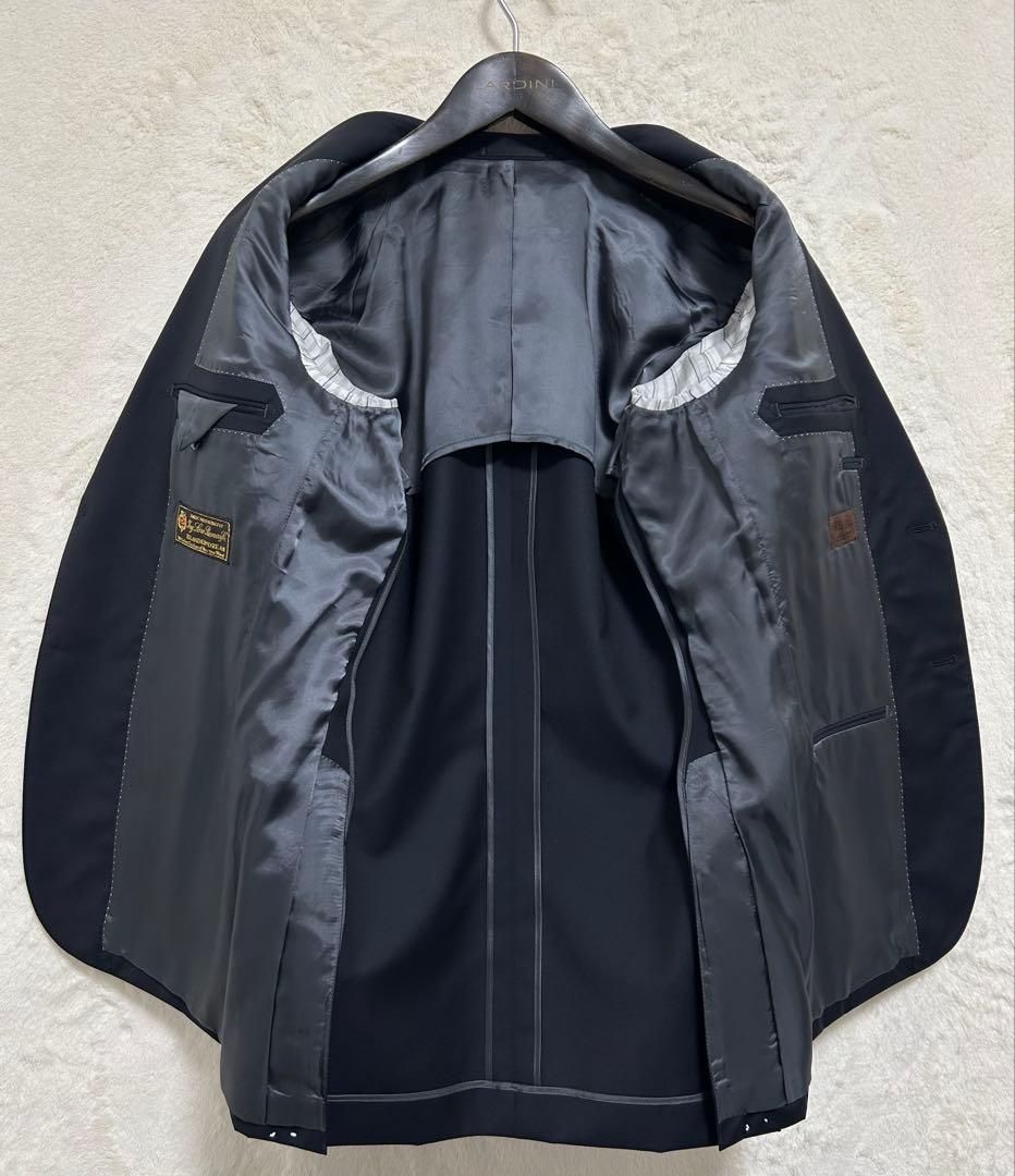 【新品】春夏物 イタリア ロロピアーナ生地使用 メンズ ブレザー Y6 M 濃紺