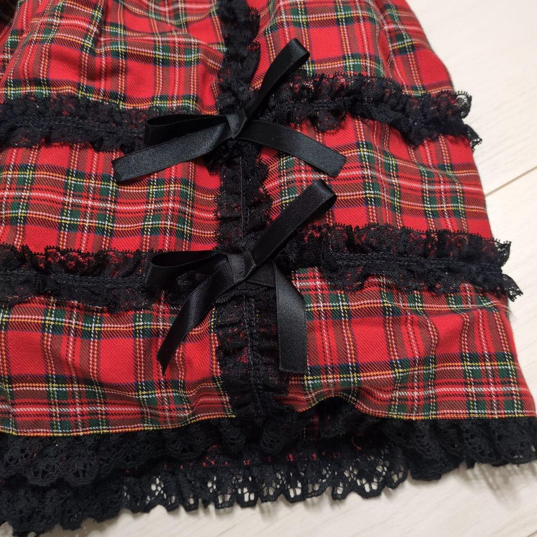 メタモルフォーゼ　ギンガムチェック フレアスカート