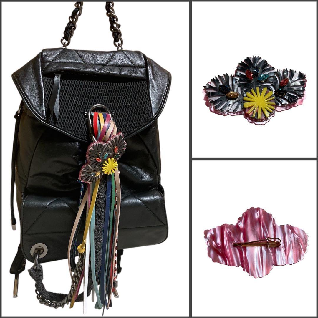 【美品】DIESEL ディーゼル レザー バックパック フリンジ リュック 黒