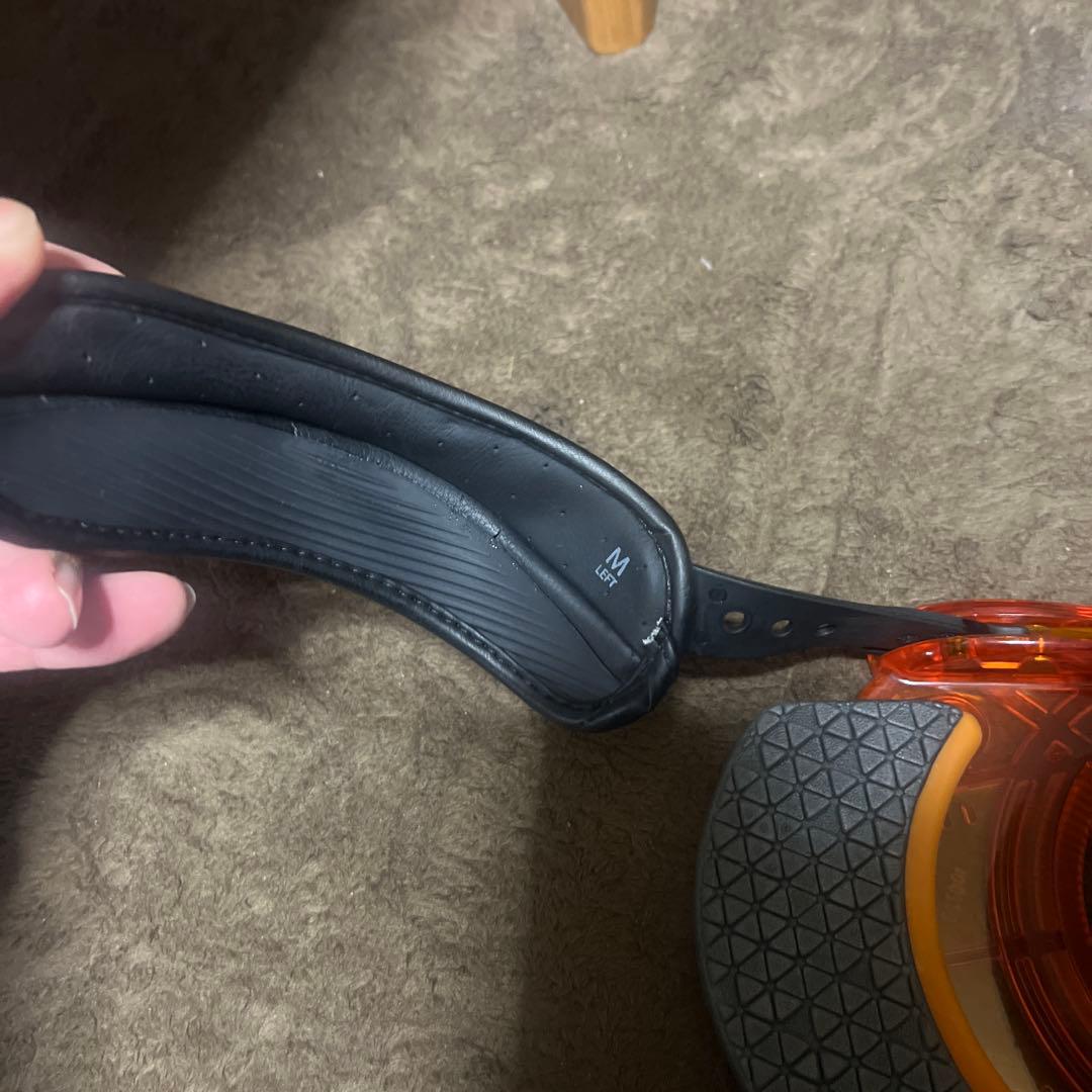 Burton Custom ビンディング オレンジ/クリア