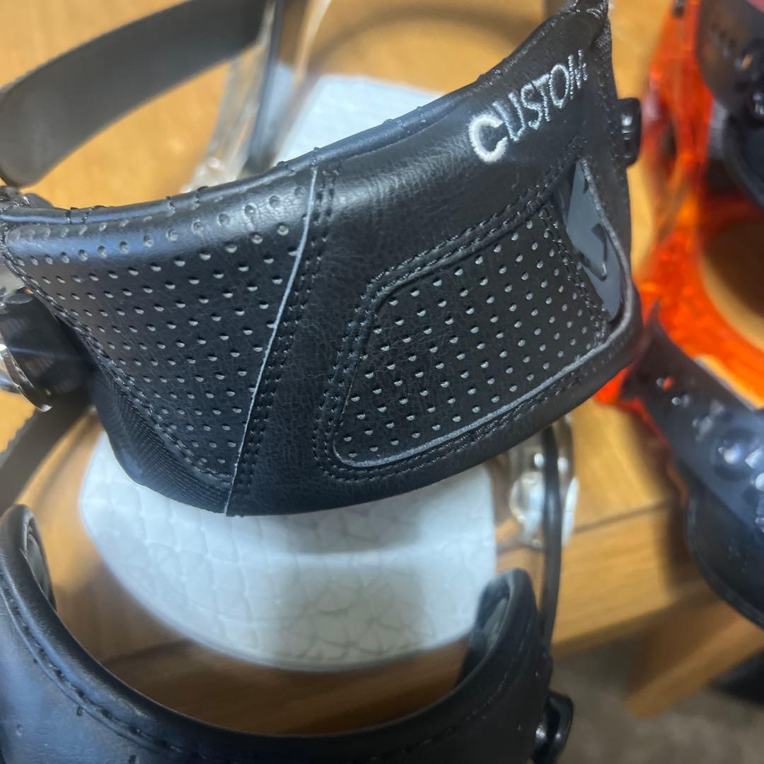Burton Custom ビンディング オレンジ/クリア