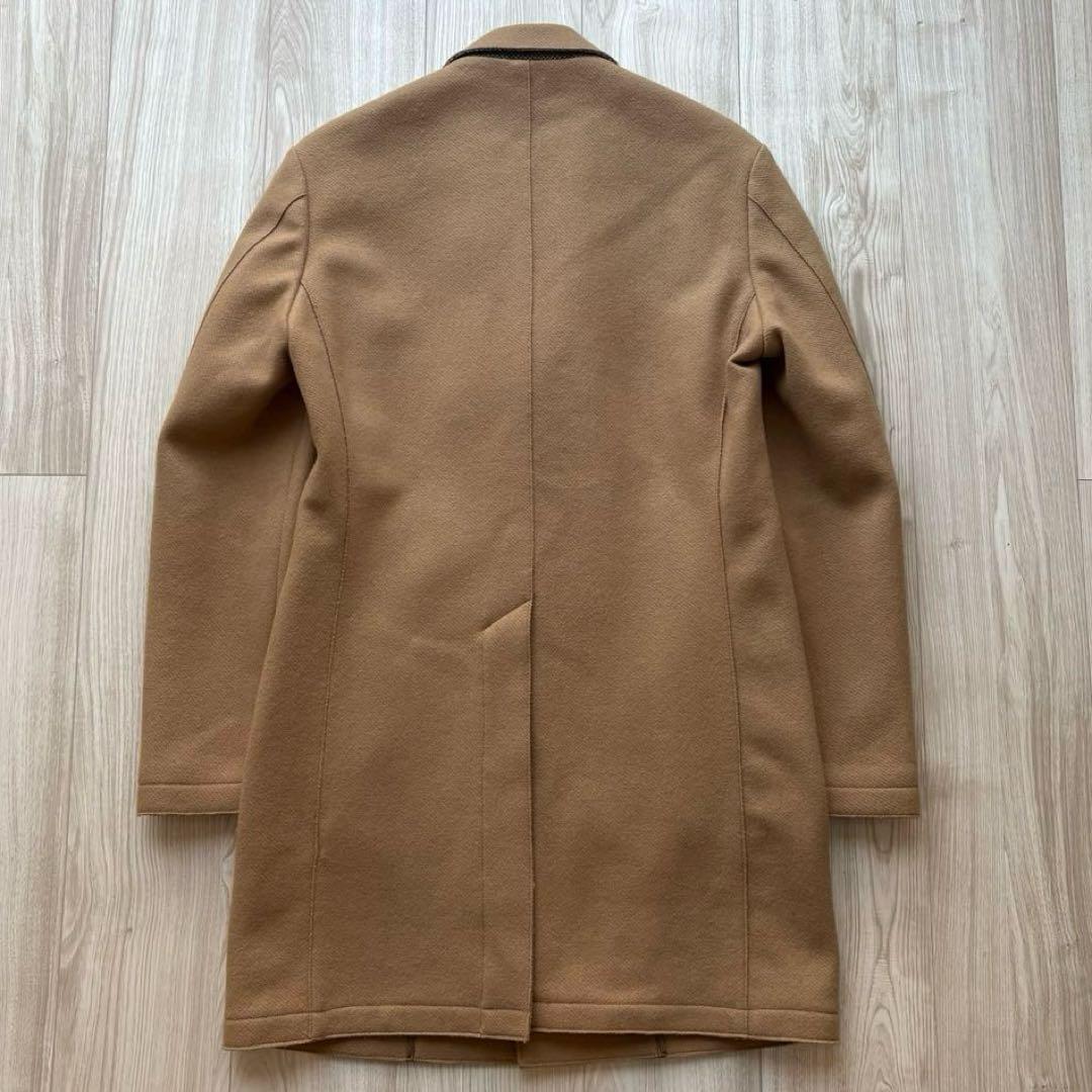 EDIFICE チェスターコート ダブルフェイス キャメル 46 M - ジャケット