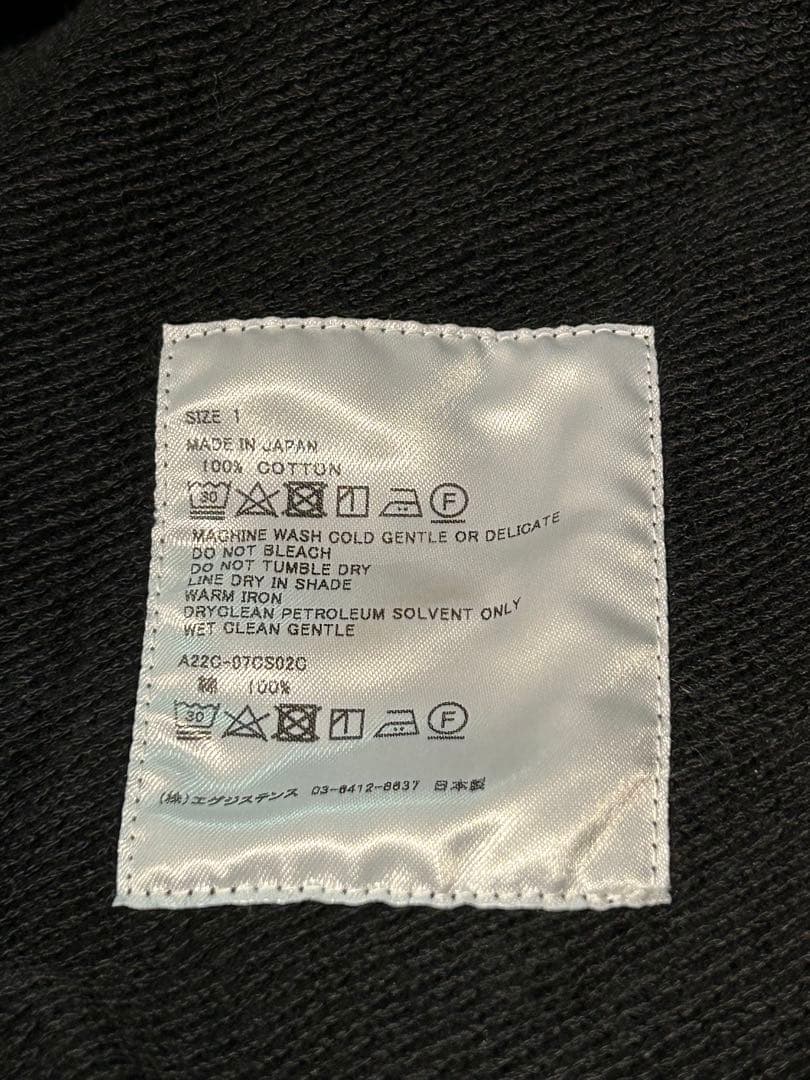 MARKAWARE HUGE SWEAT ブラック サイズ1