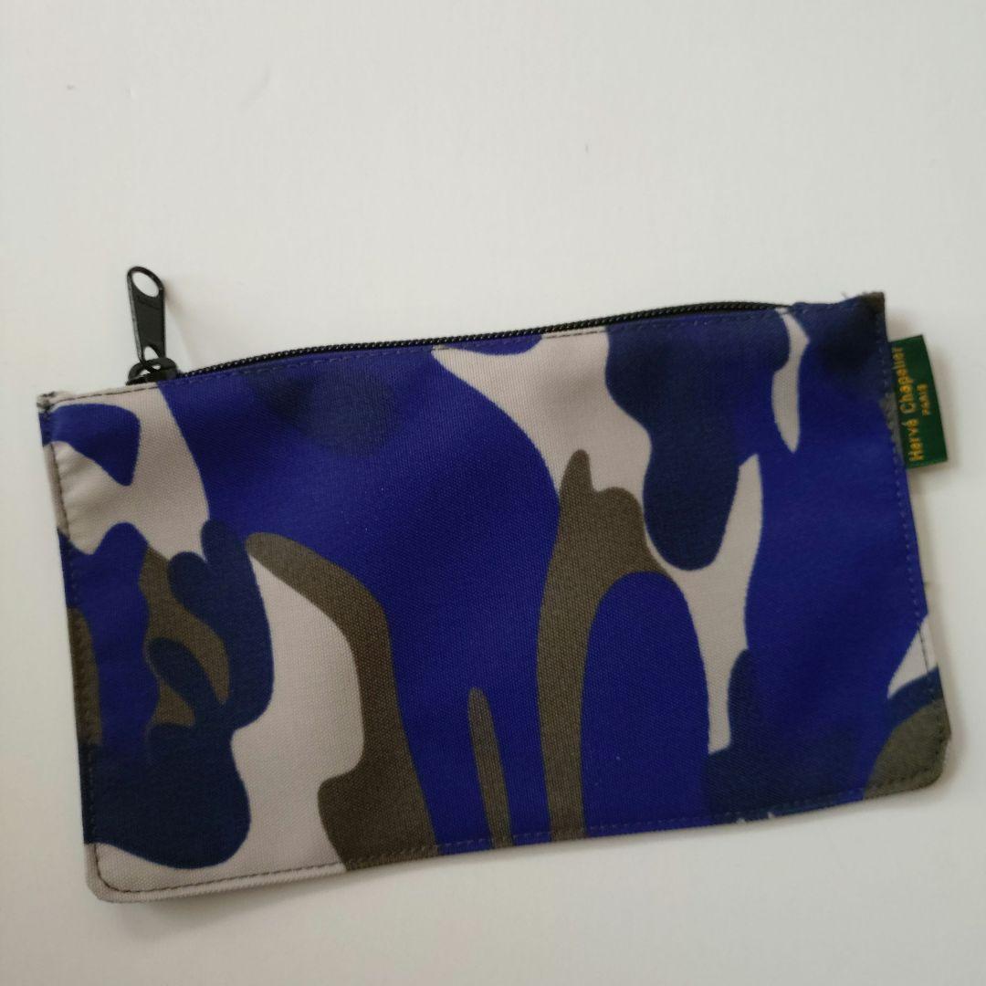 エルベシャプリエ　フラットポーチ　グリブルー