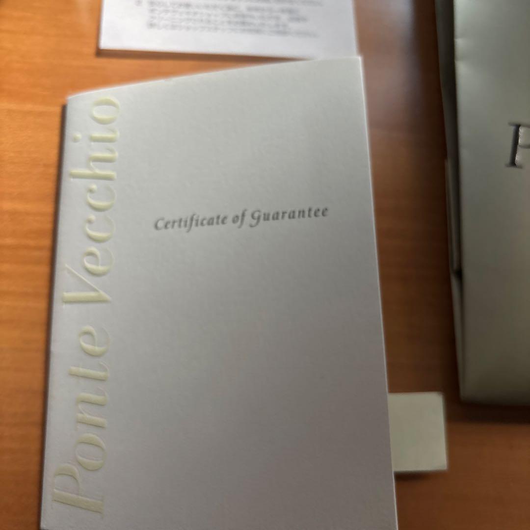 ポンテヴェキオ　美品　イヤーカフ　ピアス　片耳　保証書付　WG K18 ラテ