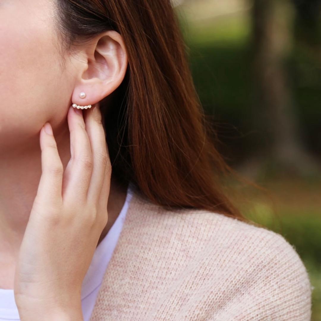 【美品】K18 ピアスパーツ ダイヤモンド avaron アヴァロン ピアス