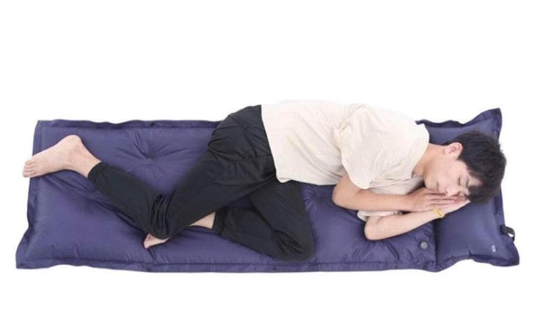 09【4個セット】インフレーターマット 自動膨張式 枕 キャンプマット 車中泊