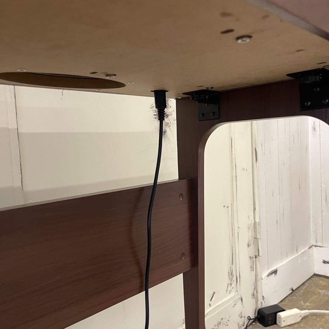 電子ピアノ88鍵盤　給電式　蓋スライド　マホガニー