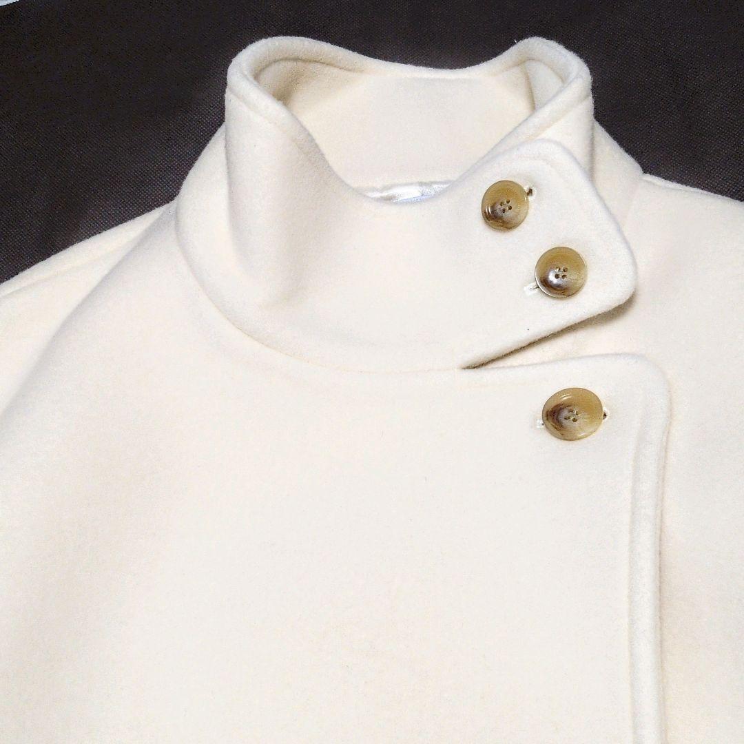 近年 美品✨ノーブル カシミヤ混 ロングコート MTRウール アイボリー 38