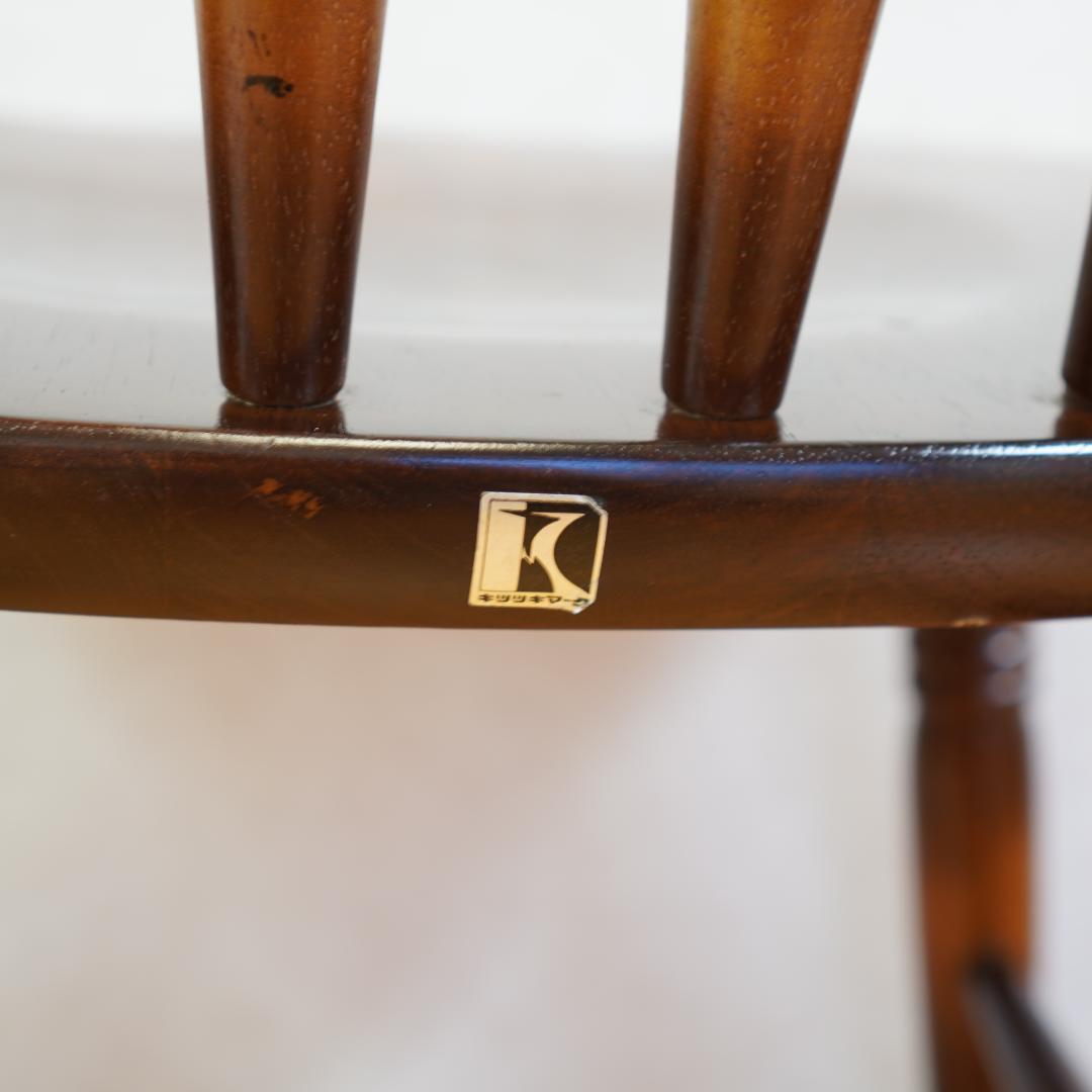 飛騨産業 キツツキマーク ウィンザーチェア アームチェア 木製 アンティーク　2