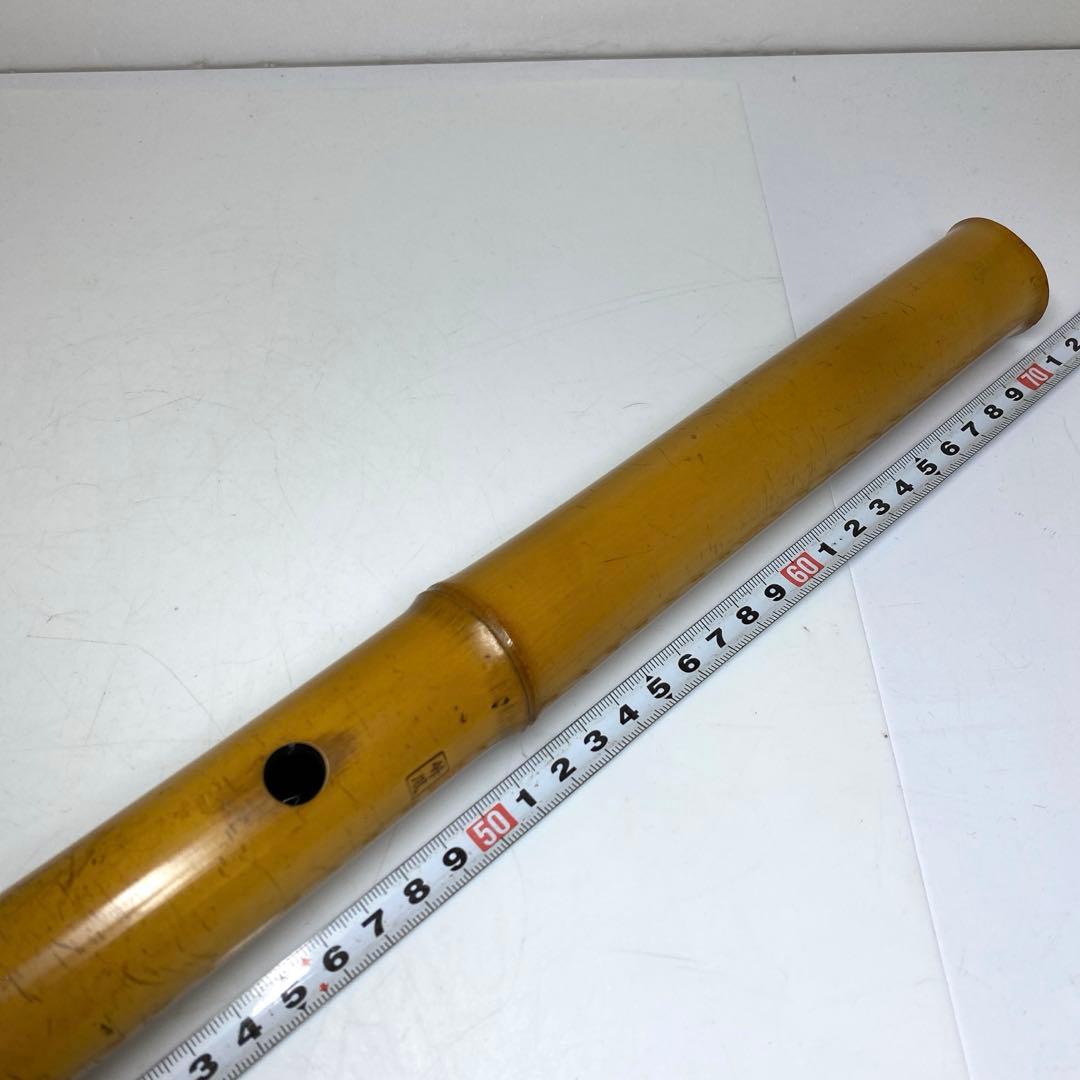 竹風在銘　銀三線　尺八　約60.5cm 東N7-1025①