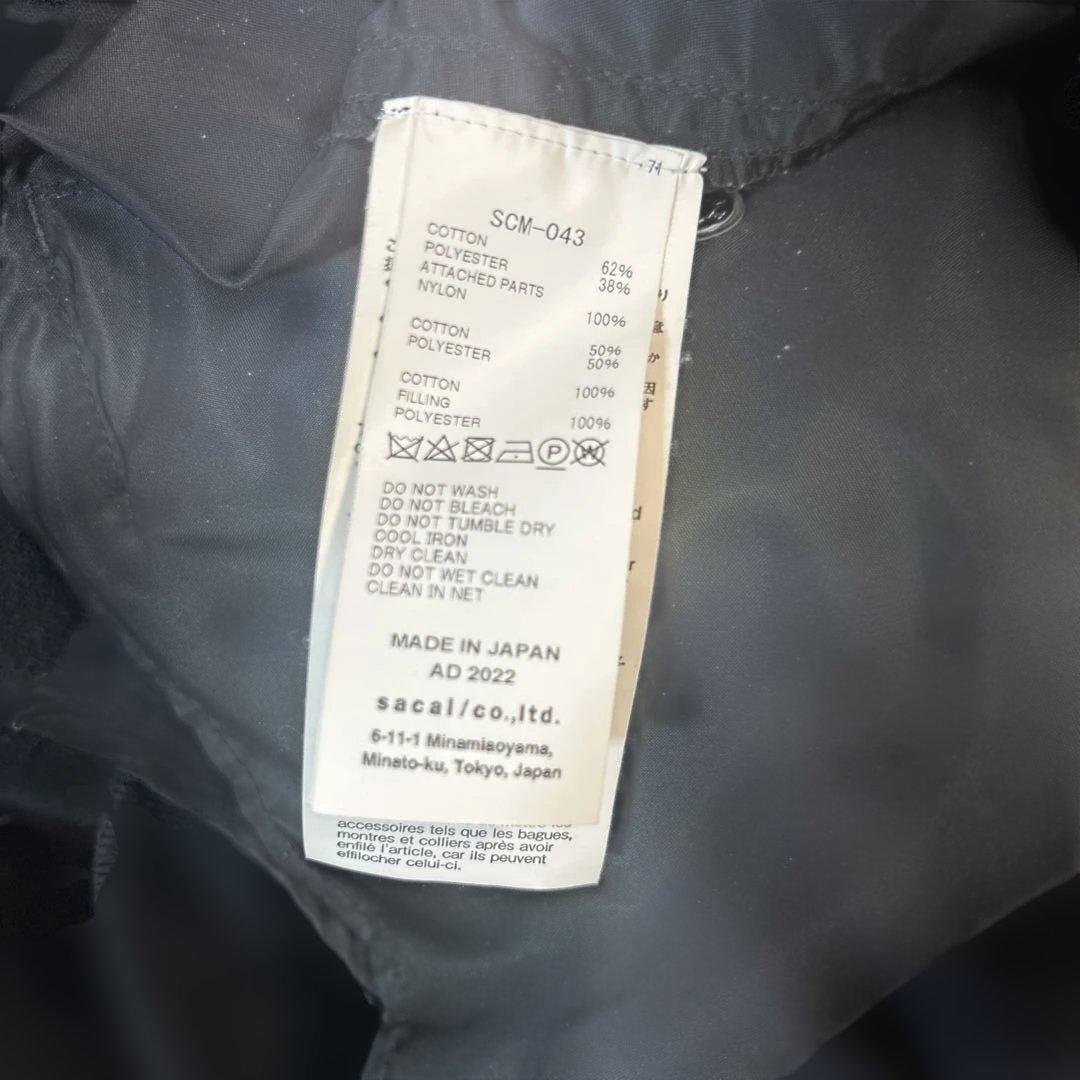 sacai スポンジスウェット SCM-043 サイズ3