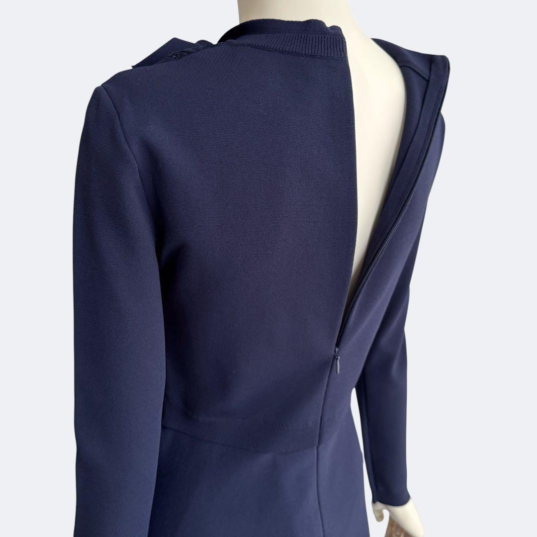 VALENTINO ヴァレンティノ ワンピース ネイビー ニット ボウタイ 先行