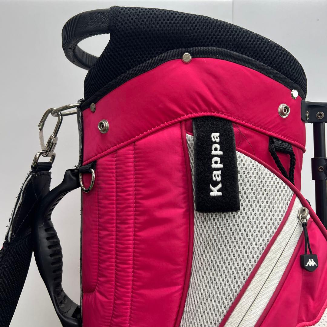 Kappa カッパ　キャディバッグ　ゴルフバッグ　9インチ　ピンク