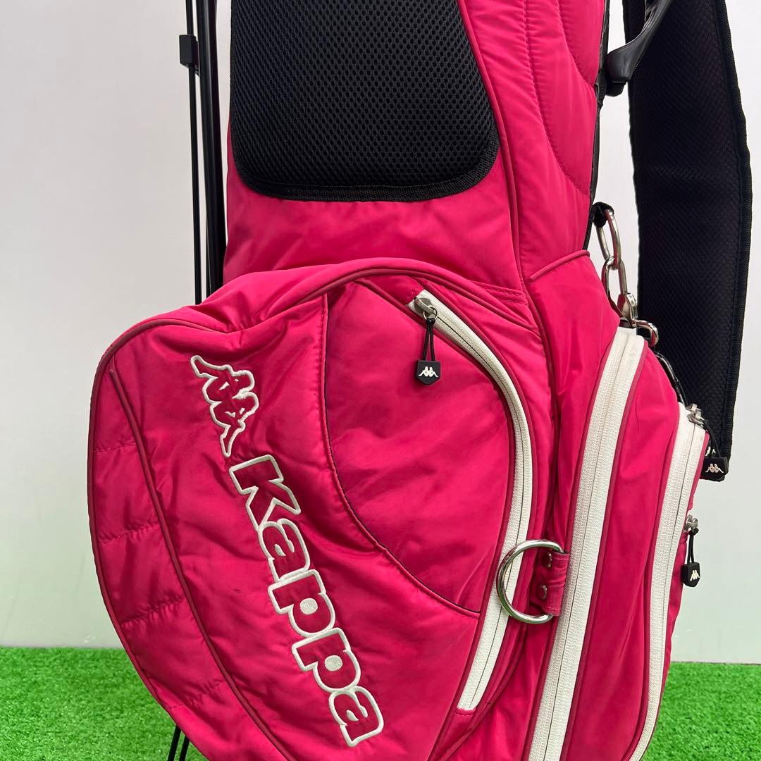 Kappa カッパ　キャディバッグ　ゴルフバッグ　9インチ　ピンク