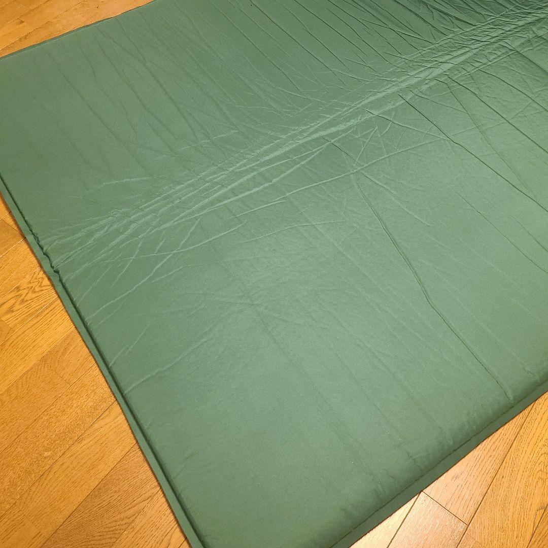 【美品】コールマン キャンパーインフレーターマットW ダブルサイズ グリーン