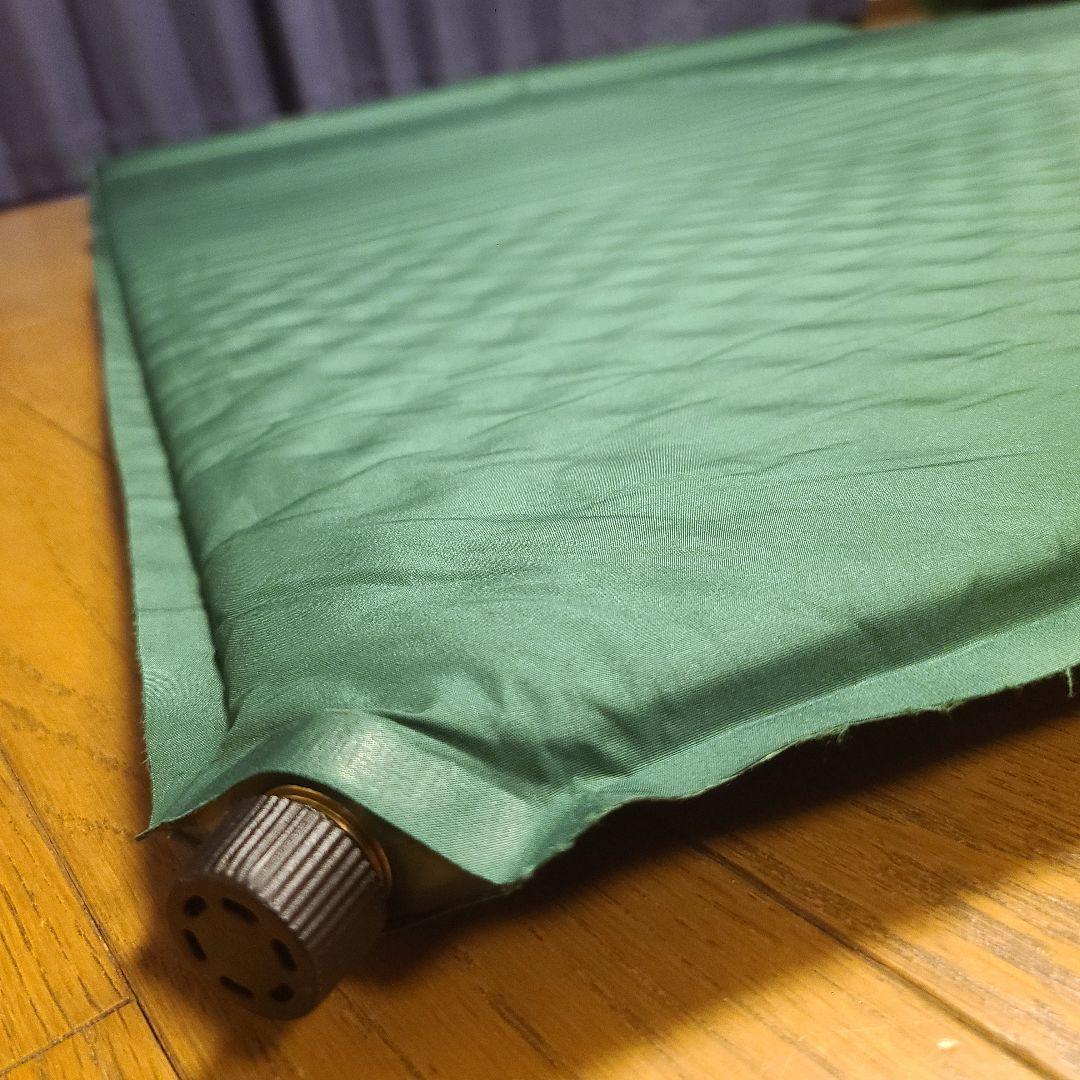 【美品】コールマン キャンパーインフレーターマットW ダブルサイズ グリーン