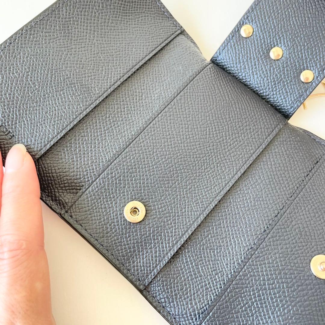 【ほぼ新品】COACH 6 リング キー ケース クロスグレイン レザー