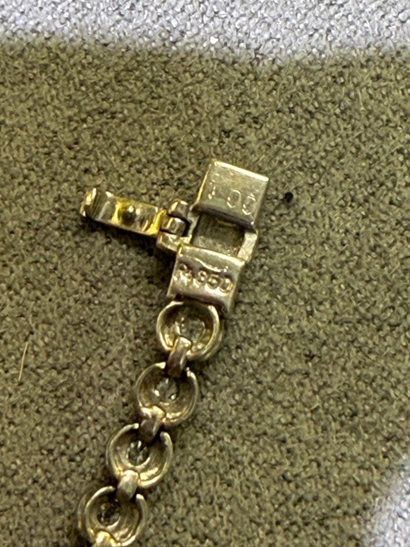 ララポーPT850ダイヤモンド　ラウンドカットクリスタルブレスレット9g