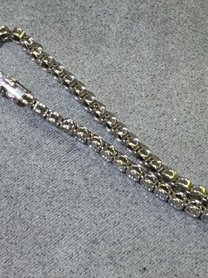 ララポーPT850ダイヤモンド　ラウンドカットクリスタルブレスレット9g