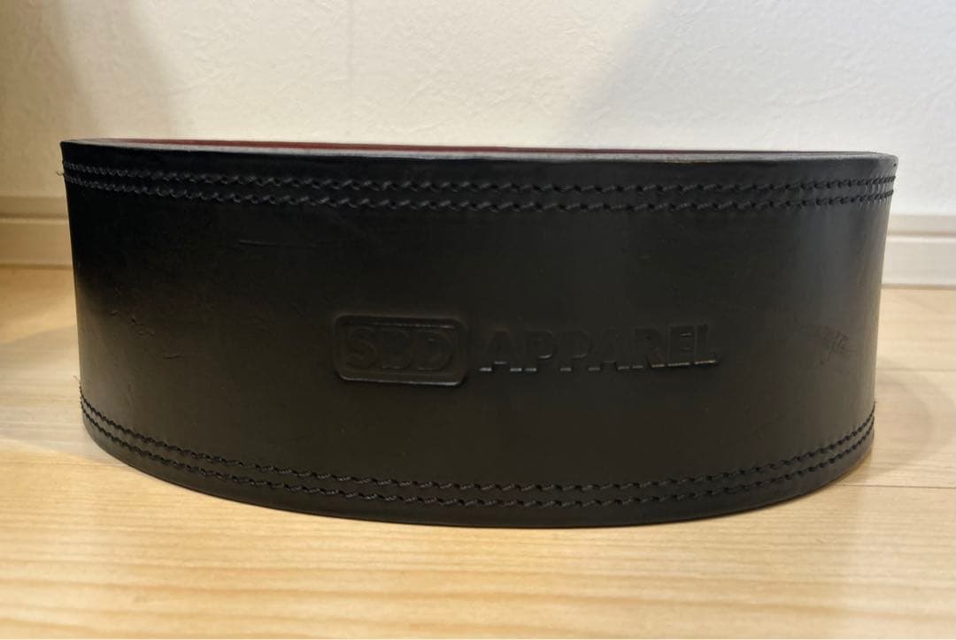 SBD パワーベルト Mサイズ 13mm 黒/赤