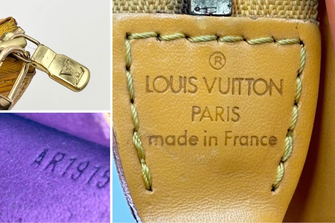 LOUIS VUITTON エピ　ポシェット　アクセサリーポーチ イエロー