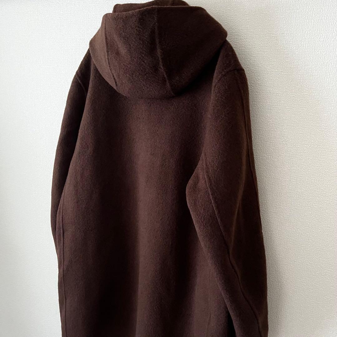 MUJI Labo＊紳士　カシミヤ混ダッフルコート　ブラウン　L