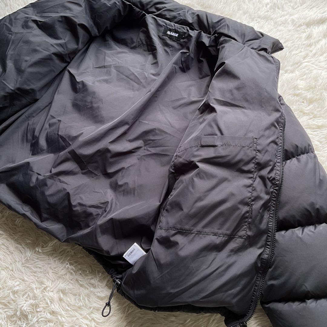 未使用級✨エクストララージ　ダウンジャケット　中綿　L ボックスロゴ　ブラック