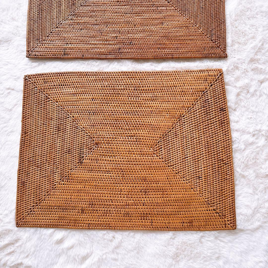 【新品】アタ ランチョンマット 4枚セット バリ島雑貨 アタ マット バリ島