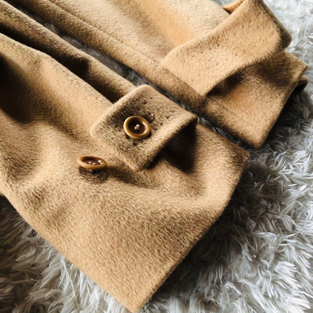 美品✨マックスマーラ マニュエラコート キャメル100% 女優襟 白タグ 38