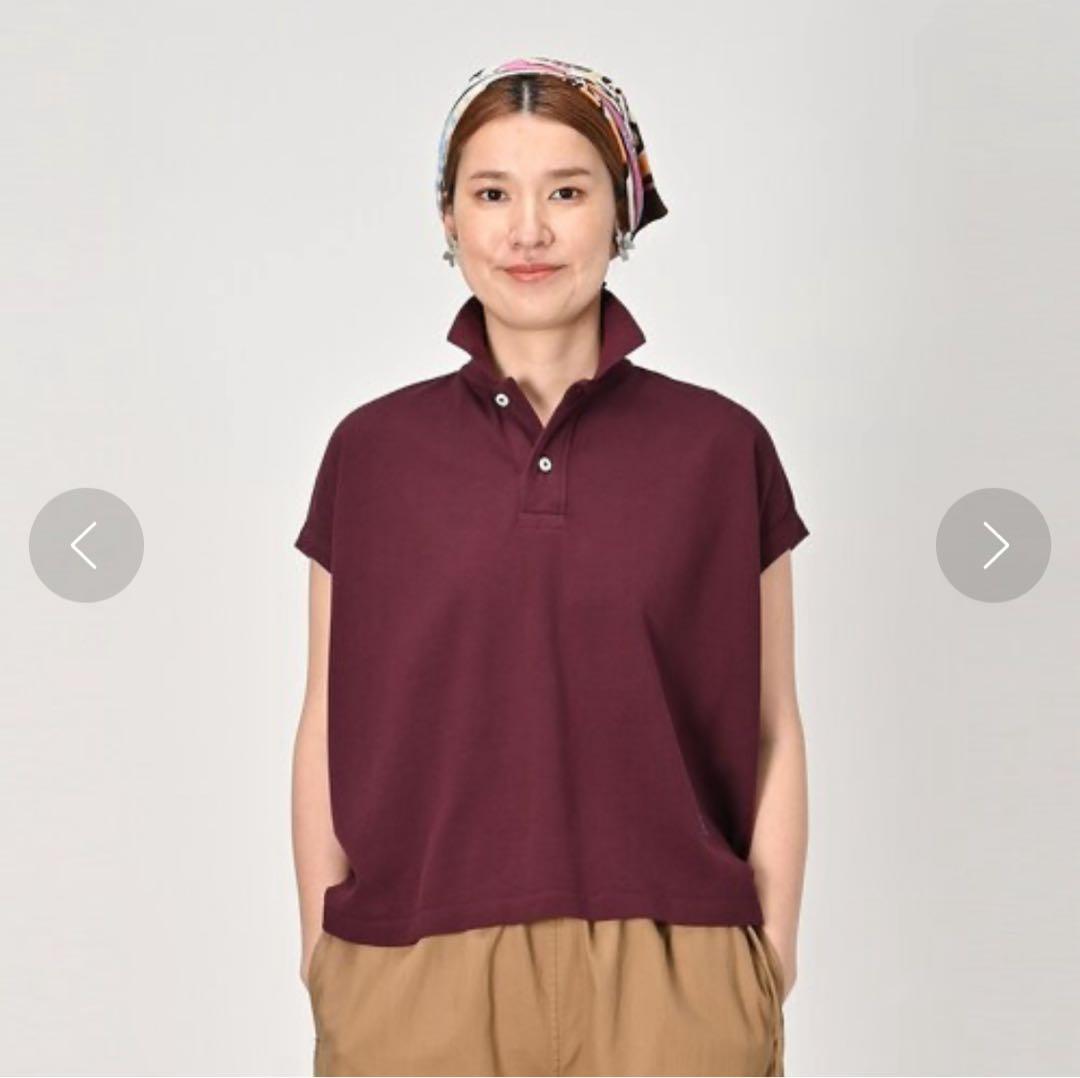 45R カノコのMキャミポロ ワイドポロ ホワイト R 刺繍 45rpm - メルカリ