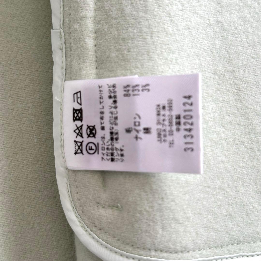 49AV.junko shimada ジュンコシマダ　リバー仕立ノーカラーJK