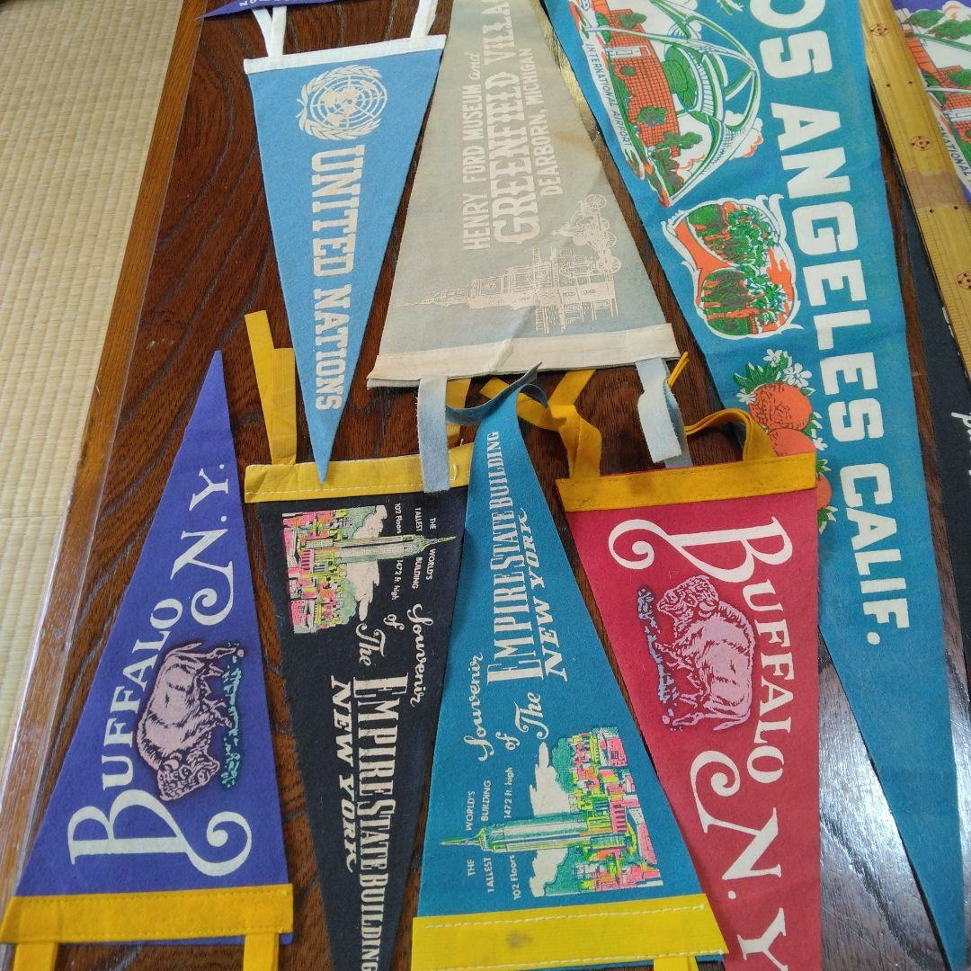 アメリカン-ビンテージ-ペナント-27点セット