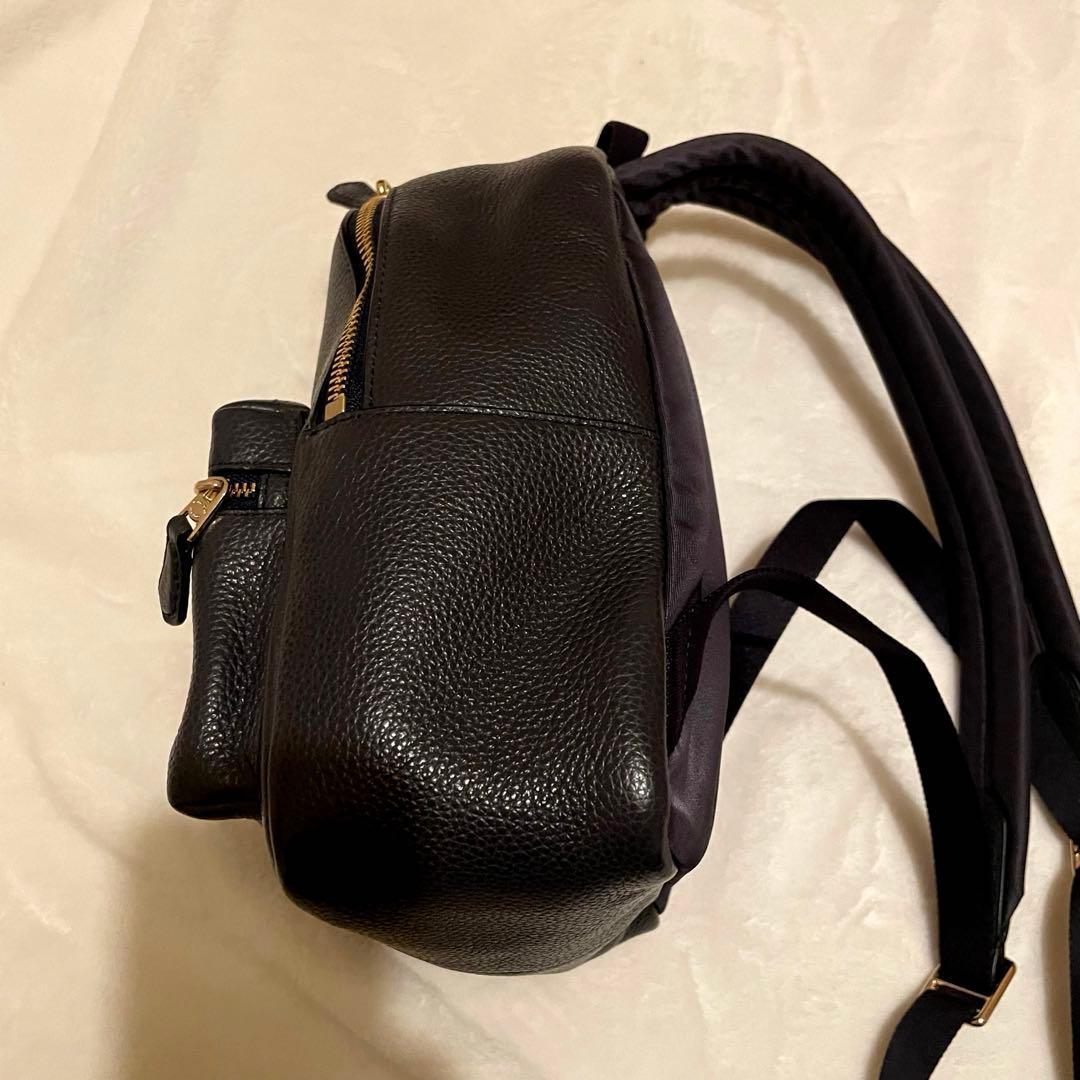 COACHコーチ　未使用　 ネイビー　レザー　しぼ革　ミニリュック　F88266