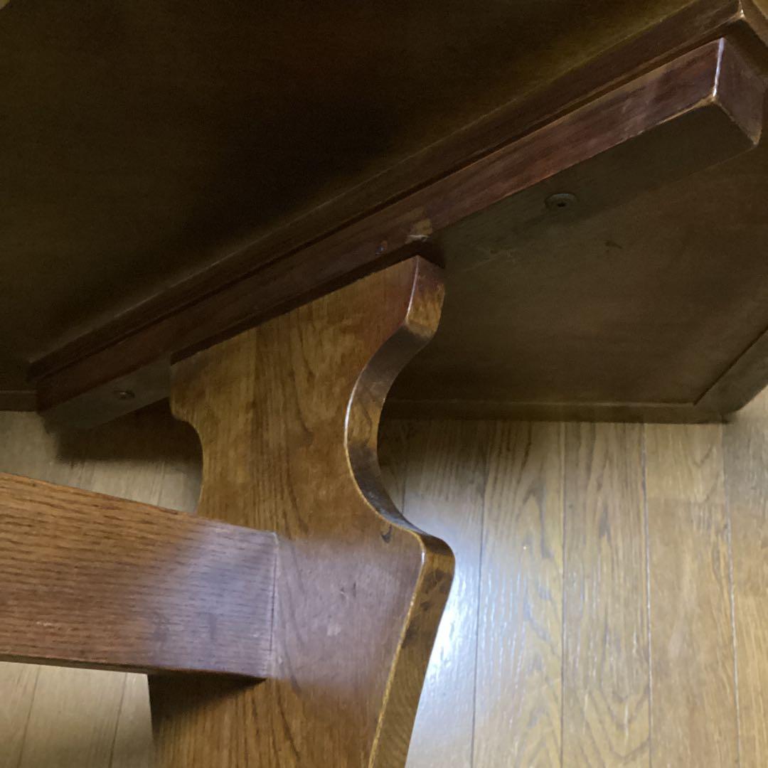 天然木単板　ダイニングテーブル　大型　変則五角形　5人向け