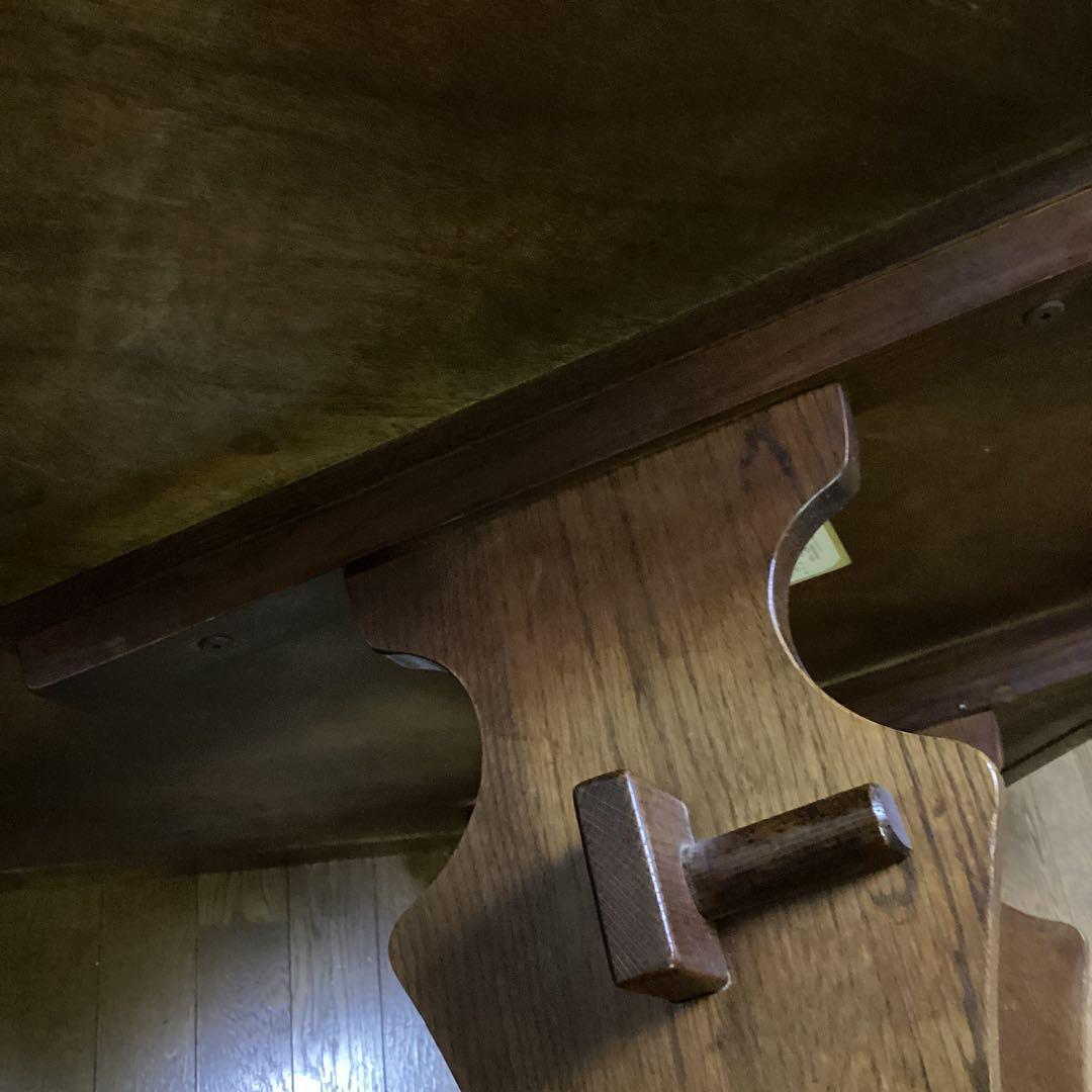 天然木単板　ダイニングテーブル　大型　変則五角形　5人向け