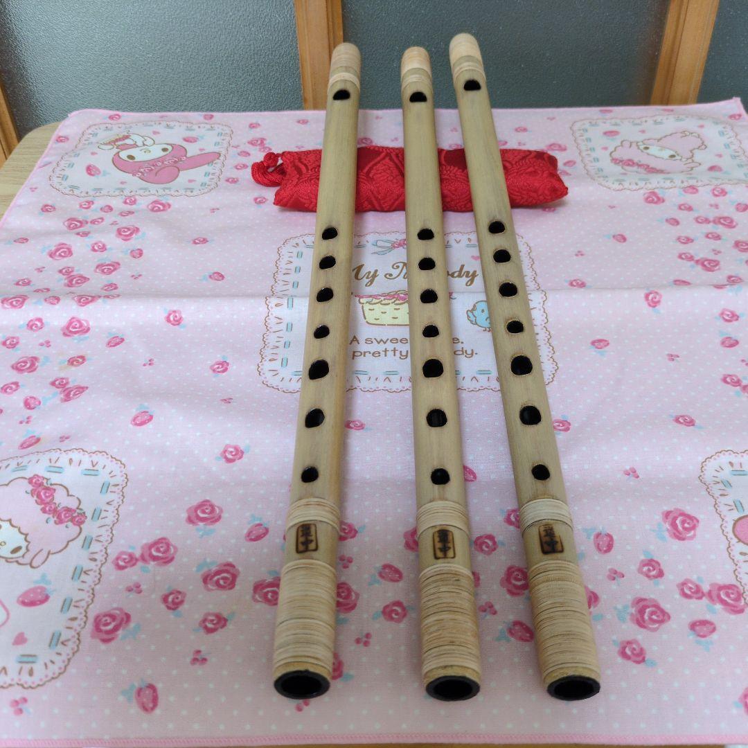 武蔵篠笛八本調子唄用（道中）新品三管