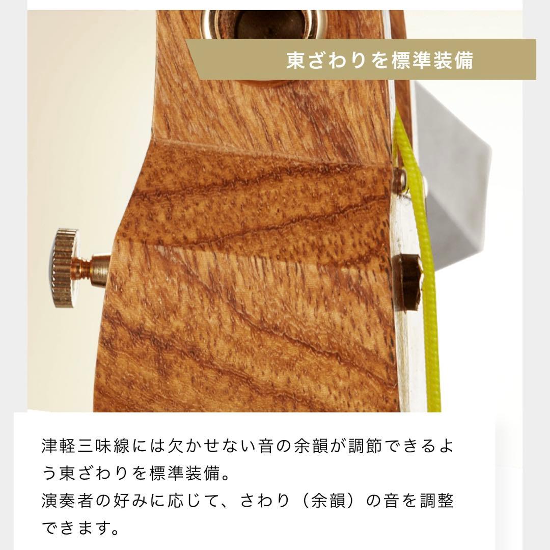 津軽三味線本体 バチ　ケース付き