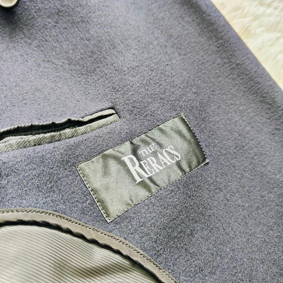 【美品】The reracs／チェスターコート／サイズ46／ネイビー