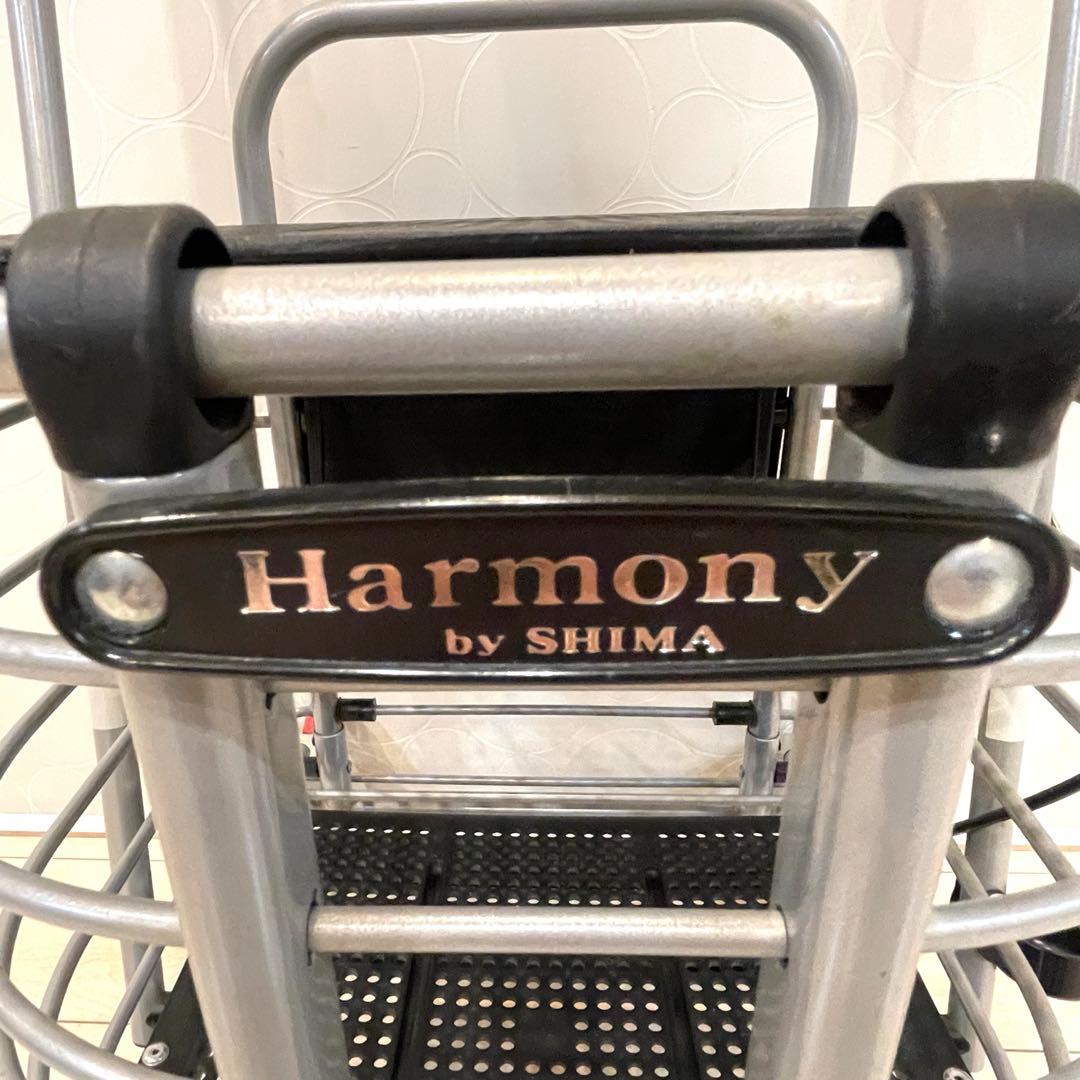 【良品】島製作所 シルバーカー ハーモニーAL 折りたたみ 座面付き 歩行カート