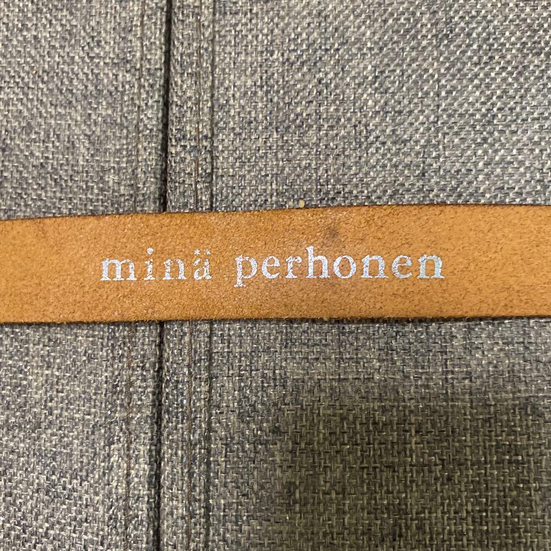 minä perhonen ミナペルホネン ブラウンレザーベルト