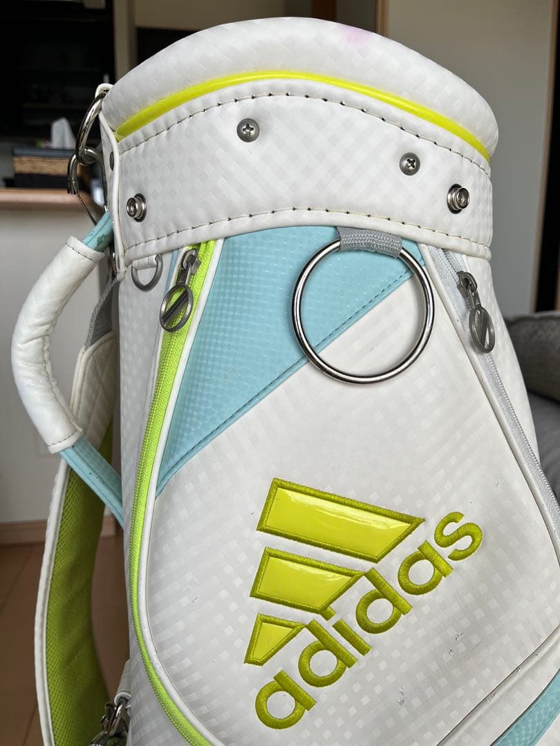 良品adidas アディダス　カート型キャディバッグ レディース　軽量　8.5型