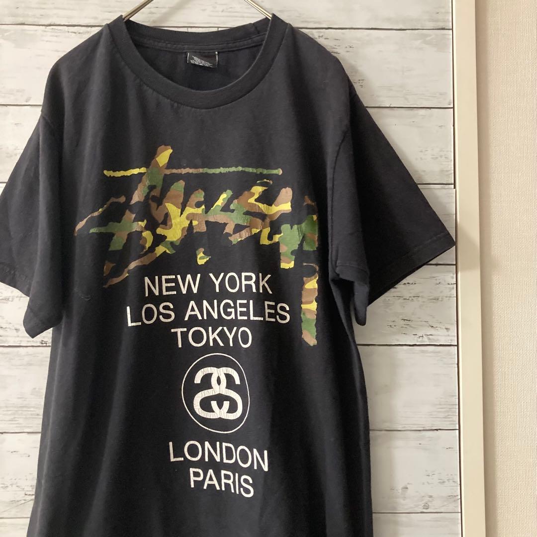 専用です】Stussy ステューシー Tシャツ 迷彩ロゴ カモフラ 古着屋購入