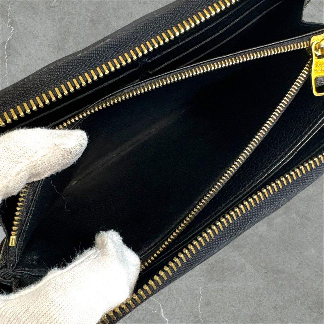 極美品✨ ルイヴィトン アンプラント モノグラム ジッピーウォレット 長財布 黒