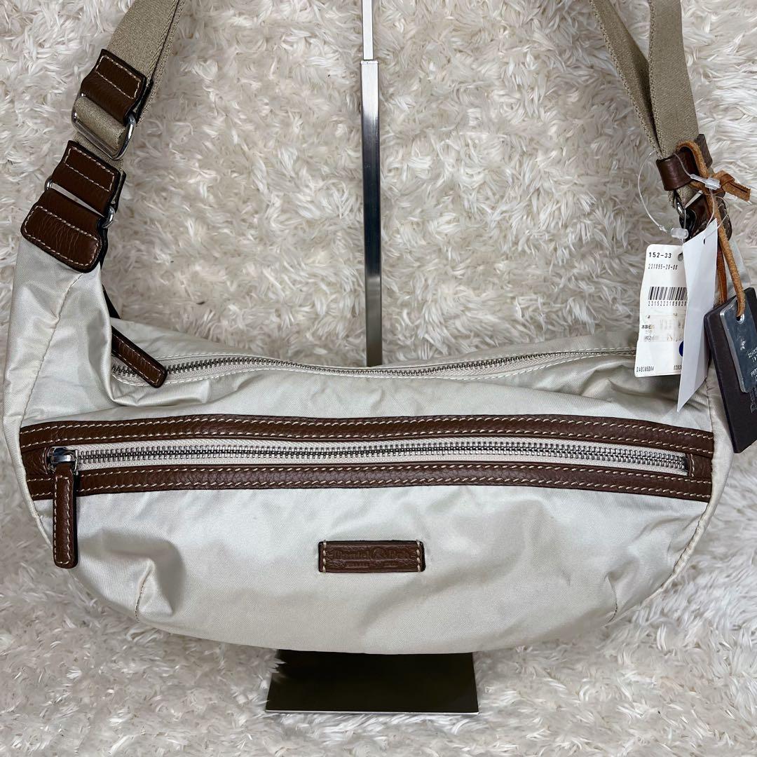 Daniel&Bob ボディバッグ ウエストバッグ レザー ナイロン カウレザー