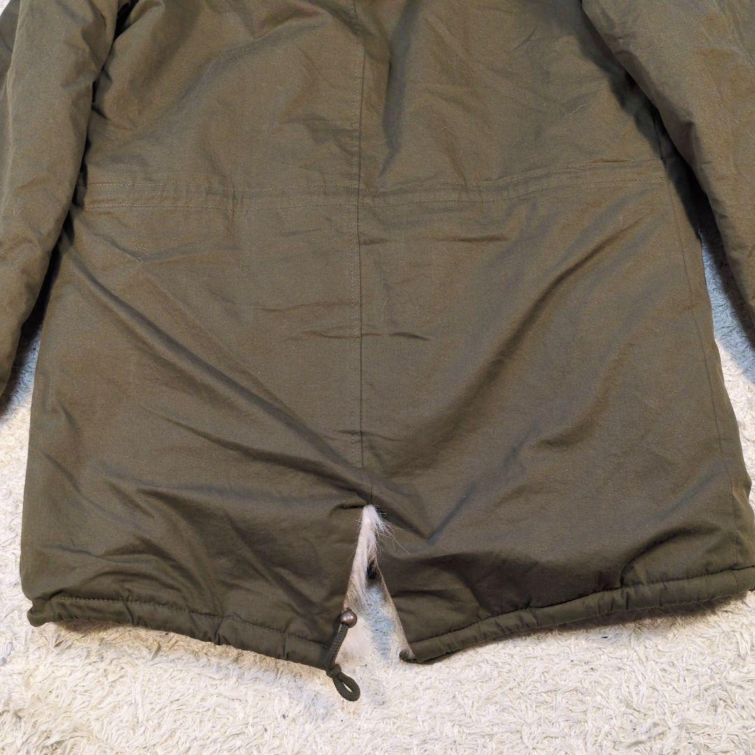 値下げ中12-60 DAILY TOP NOTE ファー付きモッズコート　カーキ