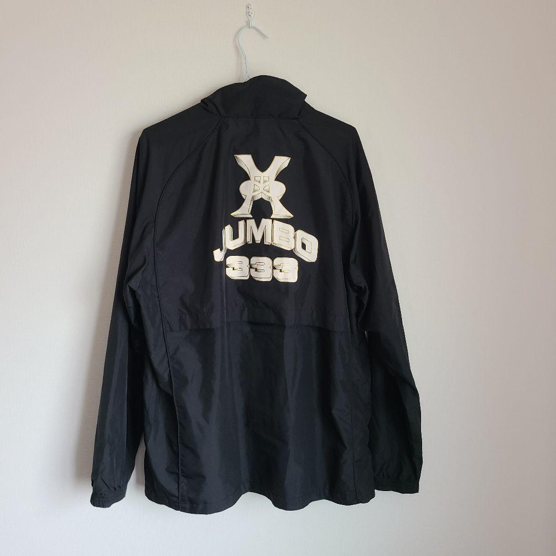 希少 JUMB0333 ジャンボ尾崎 ナイロンジャケット　ロゴ　美品　ゴルフ