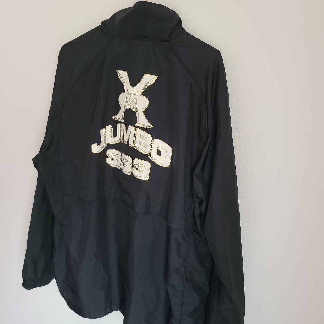希少 JUMB0333 ジャンボ尾崎 ナイロンジャケット　ロゴ　美品　ゴルフ